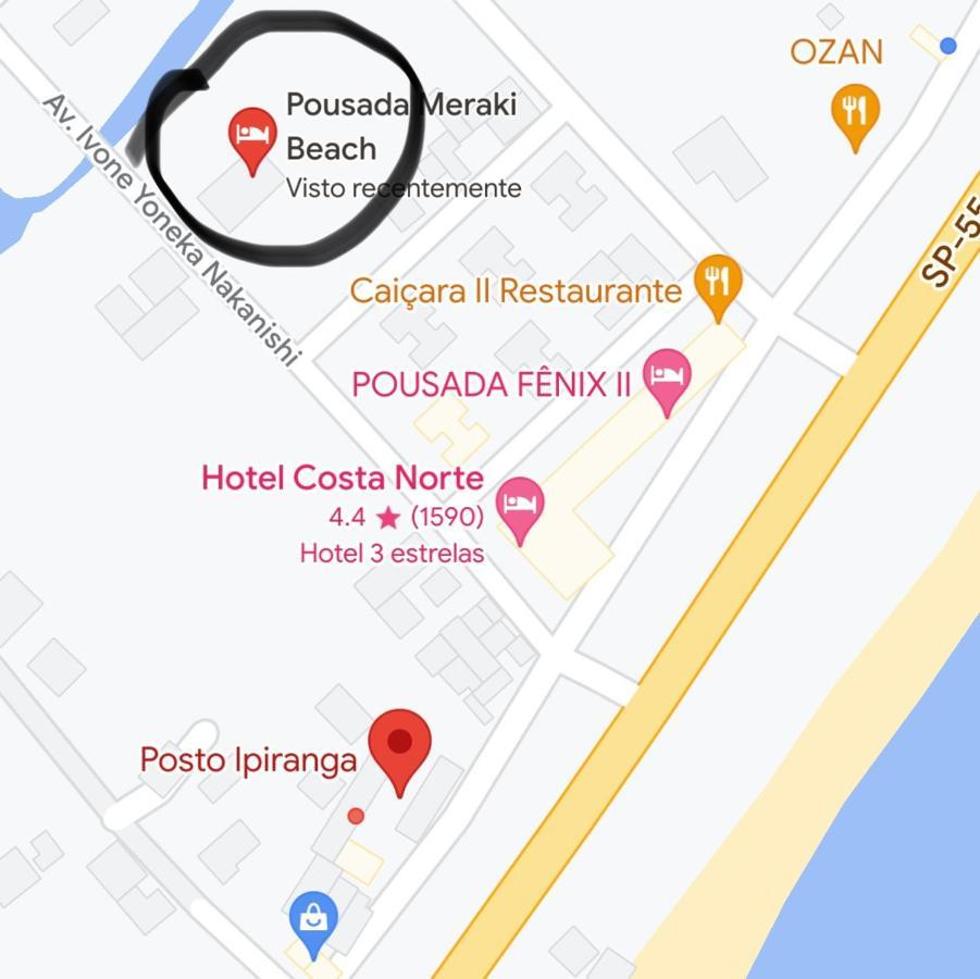 Pousada Meraki Beach 卡拉瓜塔图巴 外观 照片